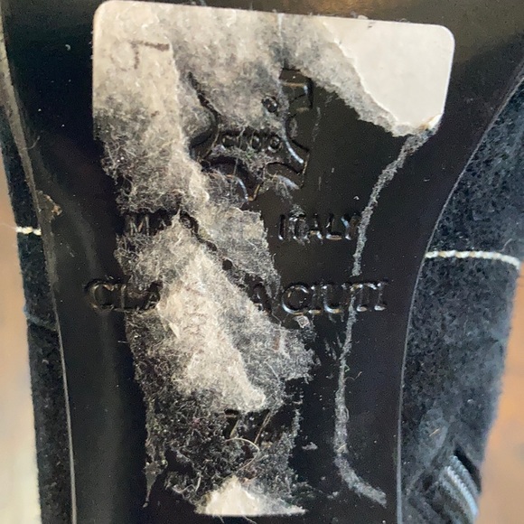 Claudia Ciuti Black Suede Heeled Boots - Picture 8 of 11